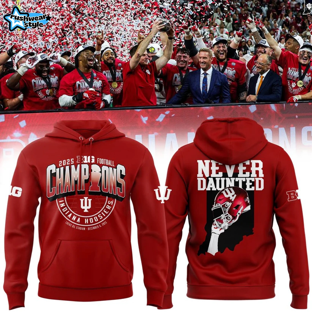 Indiana Hoosiers 2025 Big Ten Football Champions Hoodie Indiana Hoosiers 2025 Big Ten Football Champions Hoodie