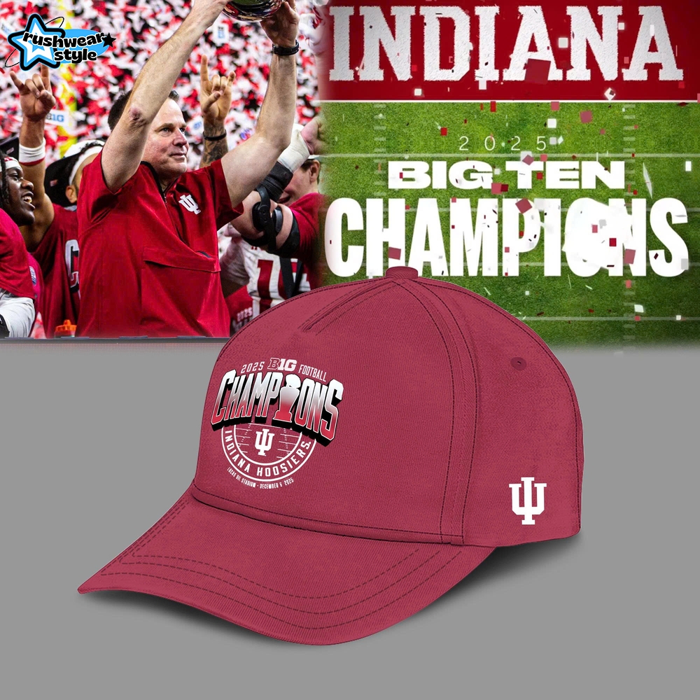 Indiana Hoosiers 2025 Big Ten Football Champions Hoodie Indiana Hoosiers 2025 Big Ten Football Champions Hoodie