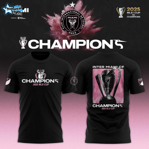 Inter Miami CF 2025 MLS Cup Champions Limited T-Shirt