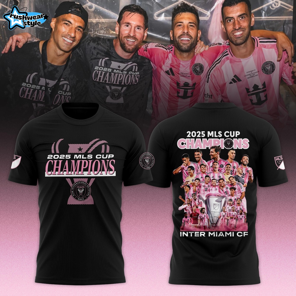 Inter Miami CF 2025 MLS Cup Champions Locker Room T-Shirt Inter Miami CF 2025 MLS Cup Champions Locker Room T-Shirt