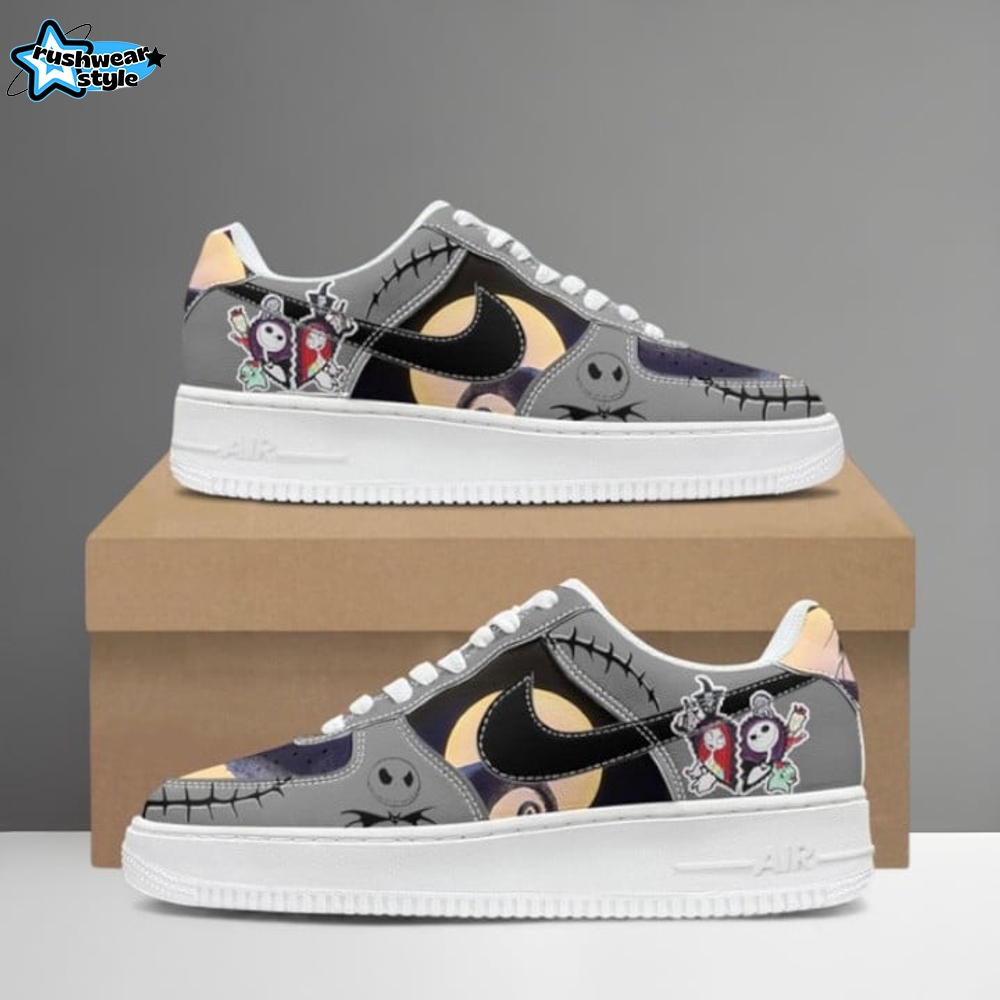 Jack Skellington Casual Sneakers Genuine Leather NAF Shoes Jack Skellington Casual Sneakers Genuine Leather NAF Shoes