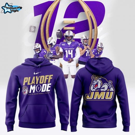 James Madison University Dukes Football 2025 College Football Playoffs Hoodie v1
