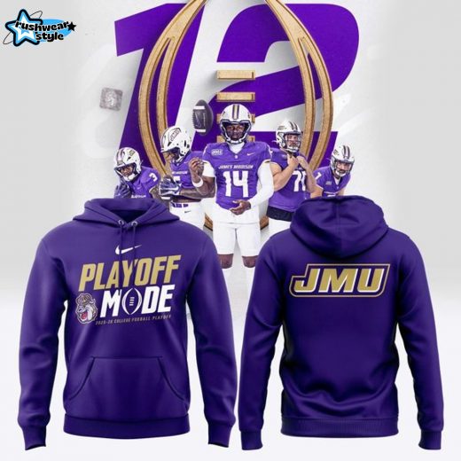 James Madison University Dukes Football 2025 College Football Playoffs Hoodie v2