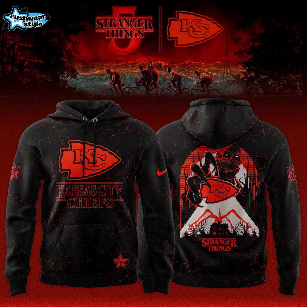 Kansas City Chiefs x Stranger Things Limited Edition Hoodie Kansas City Chiefs x Stranger Things Limited Edition Hoodie