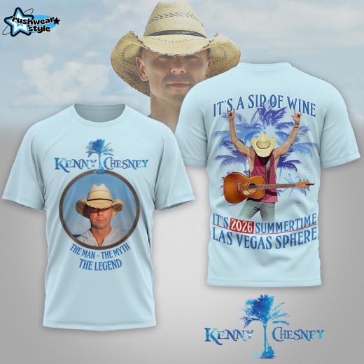 Kenny Chesney It's Sip Of Wine It's 2026 Summertime Las Vegas Sphere T-Shirt