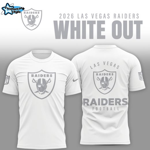 Las Vegas Raiders 2026 White Out Limited Edition Shirt