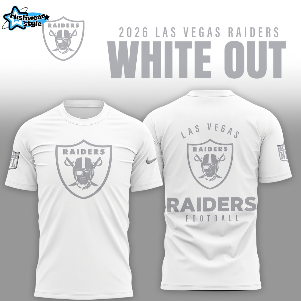 Las Vegas Raiders 2026 White Out Limited Edition Shirt Las Vegas Raiders 2026 White Out Limited Edition Shirt