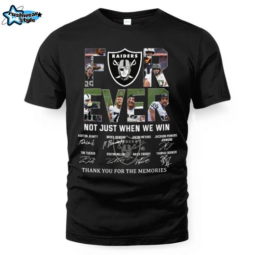 Las Vegas Raiders Football Forever Fan Tee – Not Just When We Win