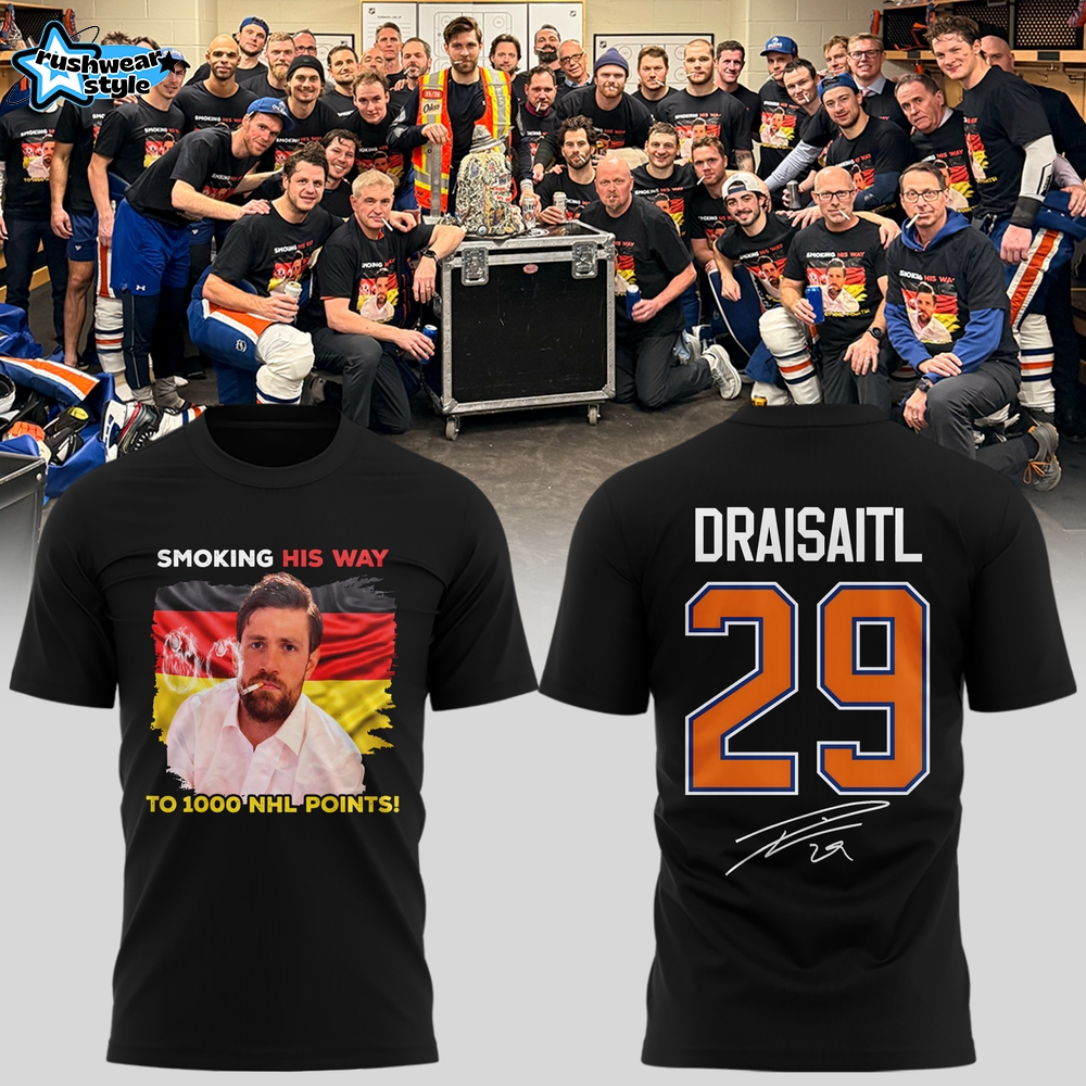 Leon Draisaitl Edmonton Oilers “1,000 Career NHL Points” T-Shirt Leon Draisaitl Edmonton Oilers “1,000 Career NHL Points” T-Shirt