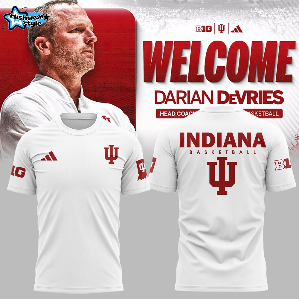 Limited Edition Coach Darian DeVries Indiana Men’s Basketball TShirt Limited Edition Coach Darian DeVries Indiana Men’s Basketball TShirt