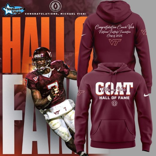 Limited Edition Coach Vick honored and inducted into the Hall of Fame 2025 Hoodie