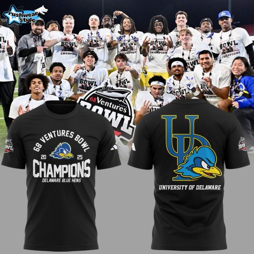 Limited Edition Delaware 68 Ventures Bowl Champions Shirt