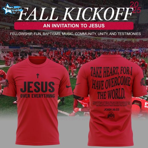 Limited Edition JESUS Over Everything Red TShirt