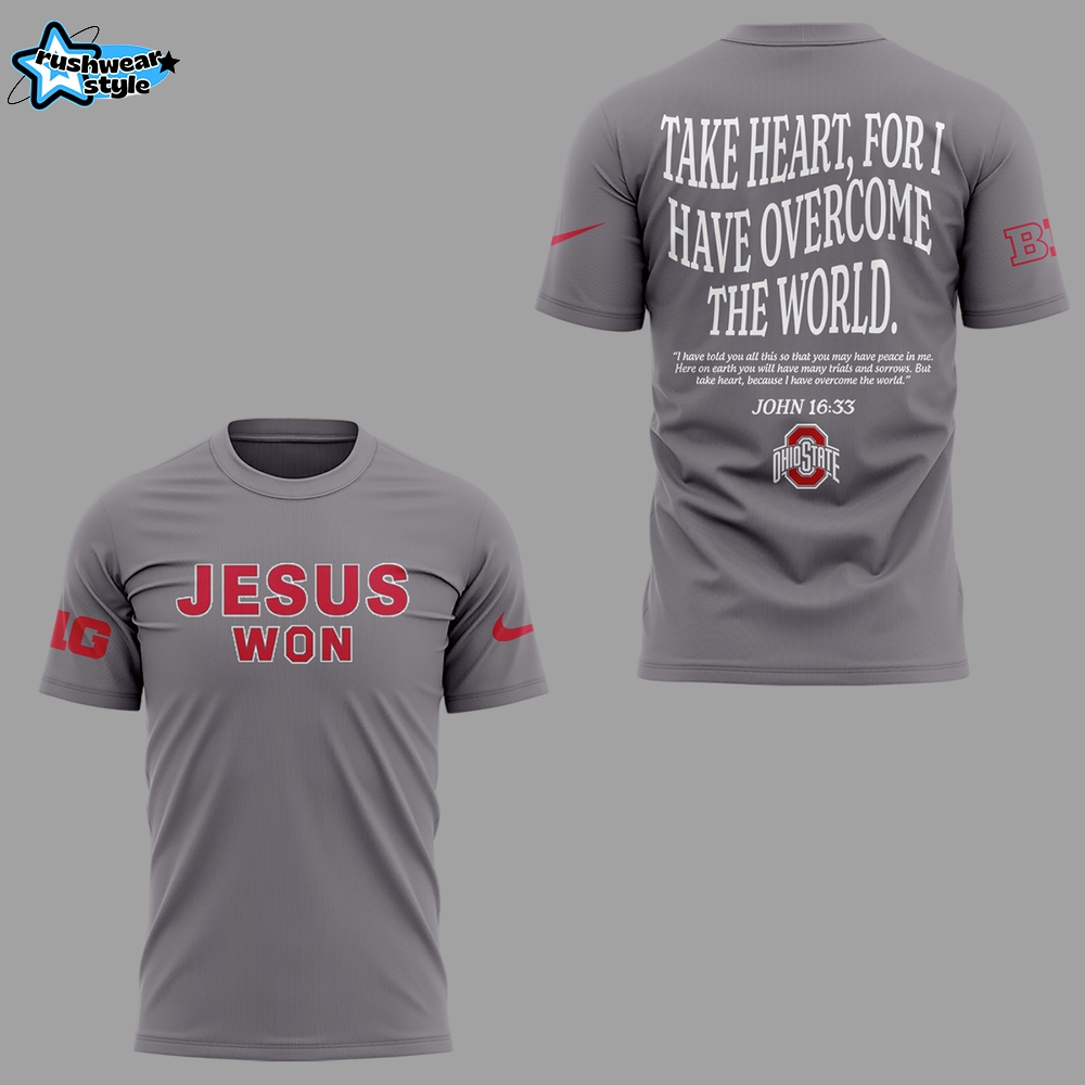 Limited Edition JESUS WON Gray TShirt Limited Edition JESUS WON Gray TShirt
