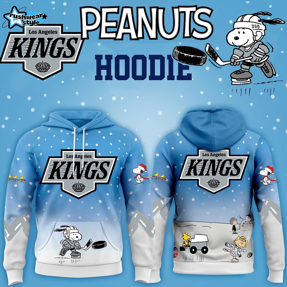 Limited Edition Los Angeles Kings x Peanuts Snoopy Winter Hockey Hoodie-3D Unisex Hoodie Limited Edition Los Angeles Kings x Peanuts Snoopy Winter Hockey Hoodie-3D Unisex Hoodie