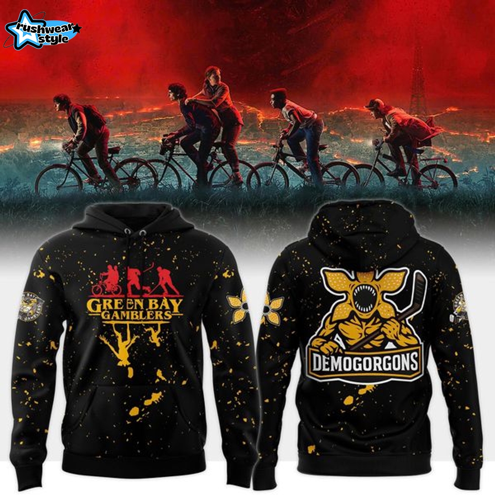 Limited Editions Green Bay Gamblers x Stranger Things Special Hoodie 2025(V2) Limited Editions Green Bay Gamblers x Stranger Things Special Hoodie 2025(V2)