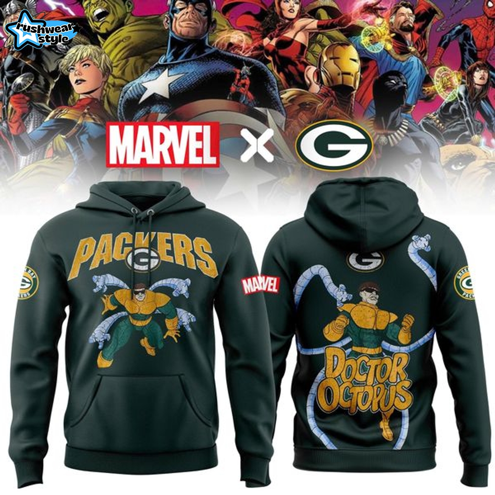 Limited Green Bay Packers x Marvel's Doctor Octopus Hoodie Limited Green Bay Packers x Marvel's Doctor Octopus Hoodie