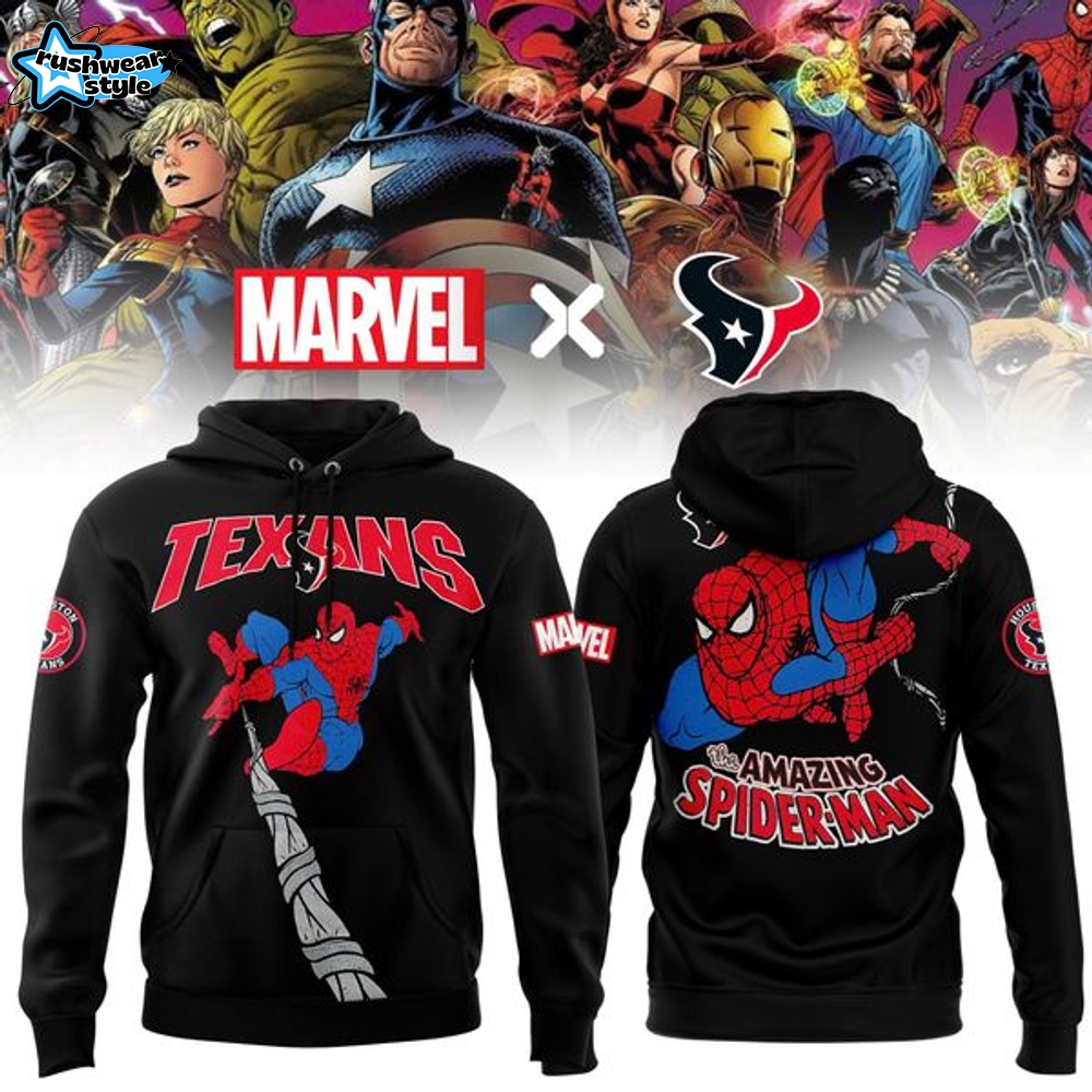 Limited Houston Texans x Marvel's Spider-Man Hoodie Limited Houston Texans x Marvel's Spider-Man Hoodie