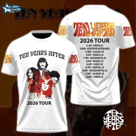 Limitted Edition Ten Years After Tour 2026 3D T-Shirt