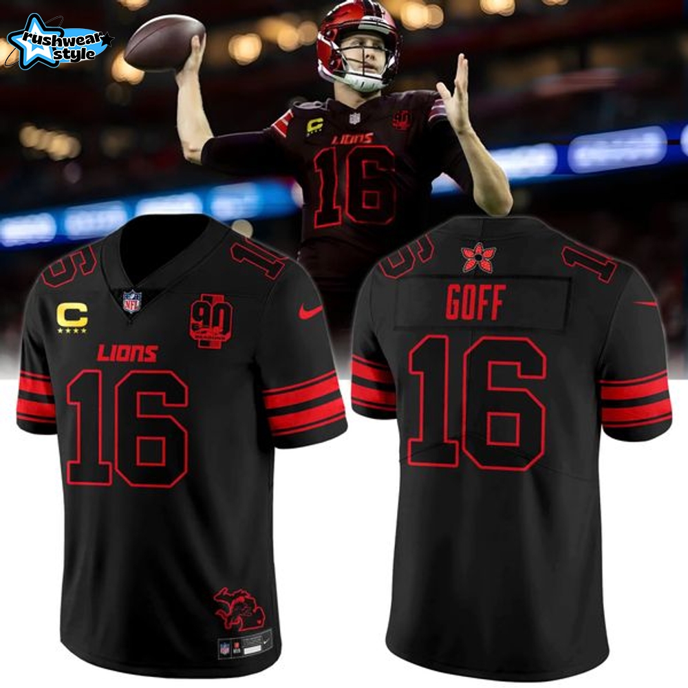 Lions "Stranger Things Edition" Limited Jersey - Goff 16 Lions "Stranger Things Edition" Limited Jersey - Goff 16
