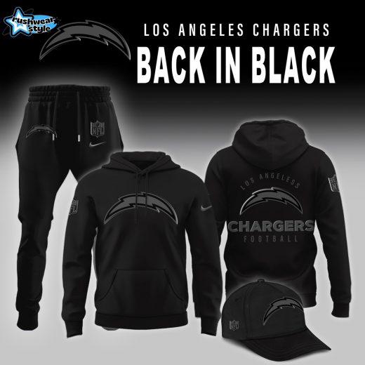 Los Angeles Chargers 2025 Back In Black Limited Edition Hoodie