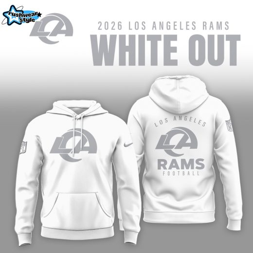 Los Angeles Rams 2026 White Out Limited Edition Hoodie