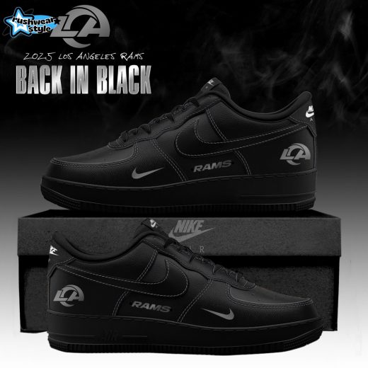 Los Angeles Rams ‘Back in Black’ 2025 Special Edition AF1 Sneakers