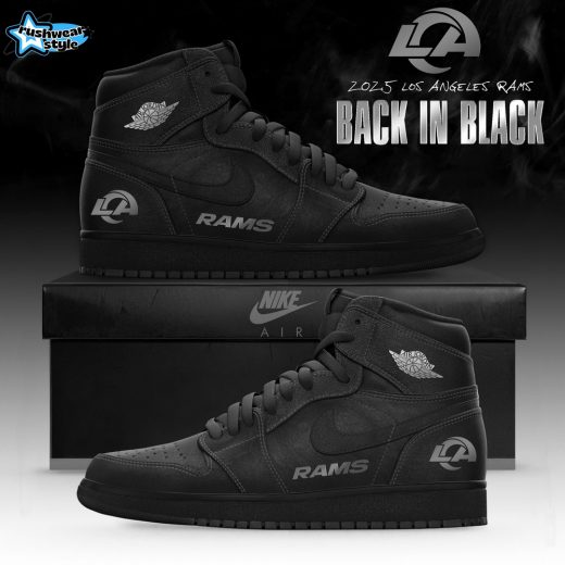 Los Angeles Rams ‘Back in Black’ 2025 Special Edition AJ1 Sneakers