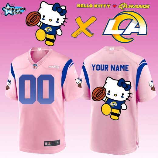 Los Angeles Rams x Hello Kitty Limited Jersey (Custom Name & Number)