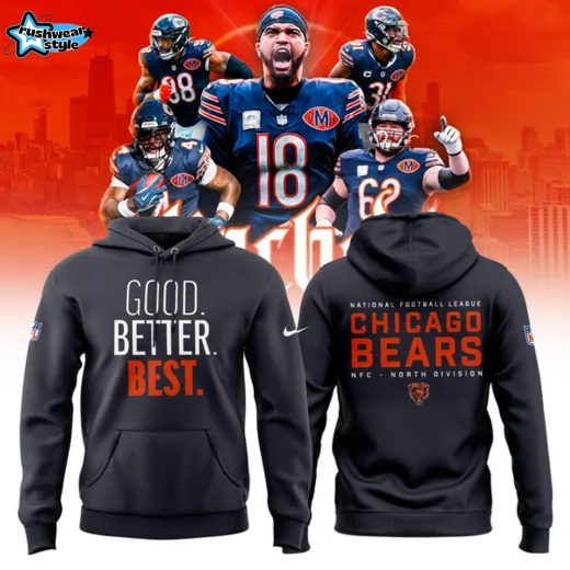 Men's Chicago Bears Navy Good. Better. Best. Franklin Hoodie