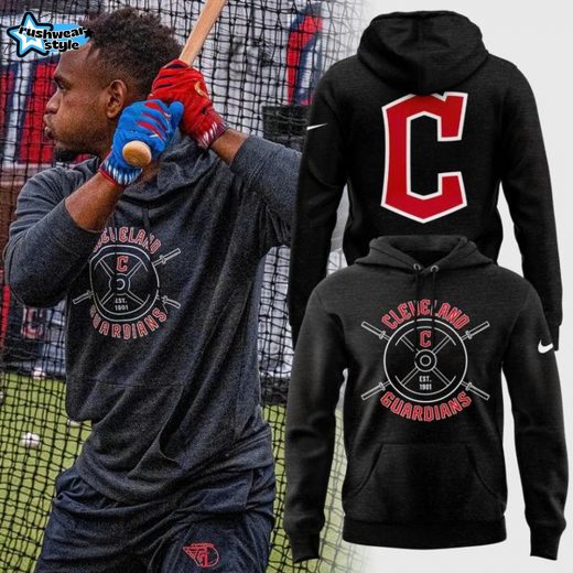 Men's Cleveland Guardians Nike Navy Collection Hoodie-V1
