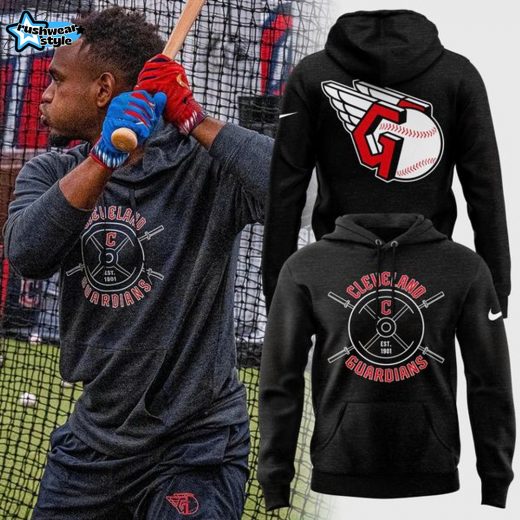 Men's Cleveland Guardians Nike Navy Collection Hoodie-V2