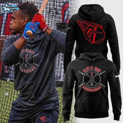 Men's Cleveland Guardians Nike Navy Collection Hoodie-V3