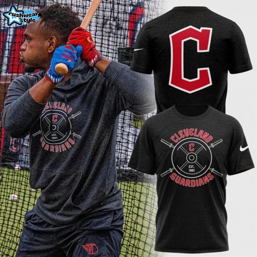 Men's Cleveland Guardians Nike Navy Collection Tshirt-V1