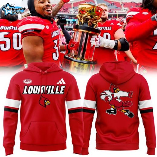 Men's Red Louisville Cardinals Football Limited Edition Hoodie