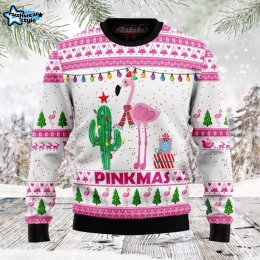 Merry Pinkmas Ugly Christmas Sweater