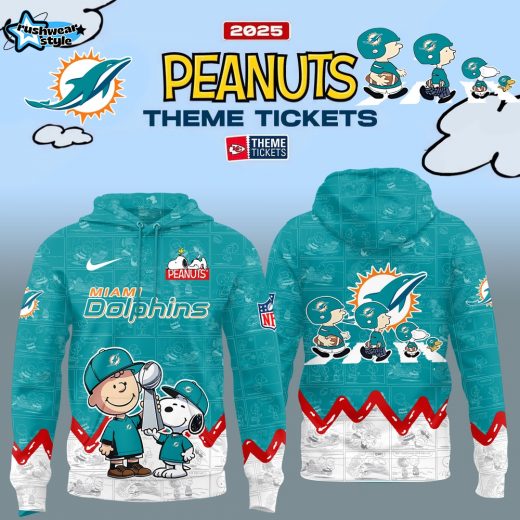 Miami Dolphins – 75th Anniversary of Peanuts Hoodie