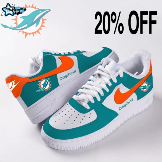 Miami Dolphins Air Force Sneakers