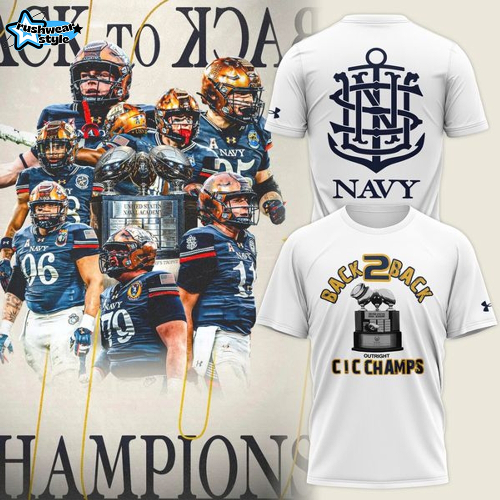 Navy Football BACK TO BACK T-shirt Navy Football BACK TO BACK T-shirt