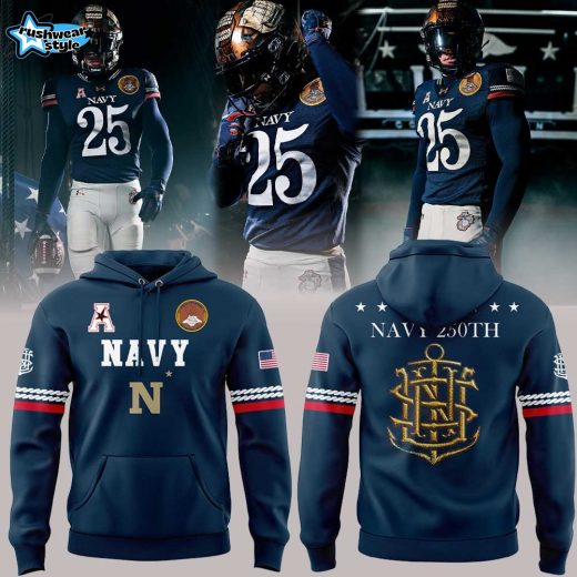 Navy Football Uniforms For The Celebrating 250 Years Combo V2 Hoodie