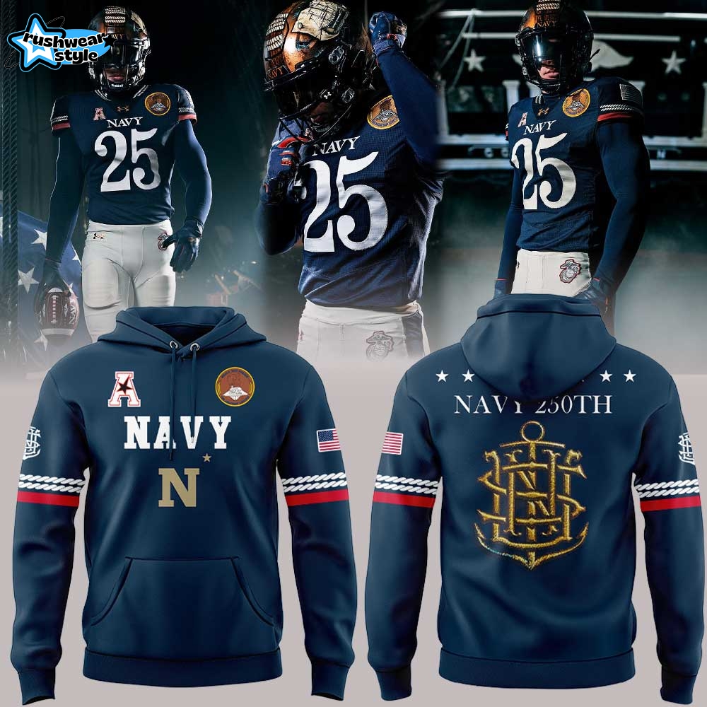 Navy Football Uniforms For The Celebrating 250 Years Combo V2 Hoodie Navy Football Uniforms For The Celebrating 250 Years Combo V2 Hoodie