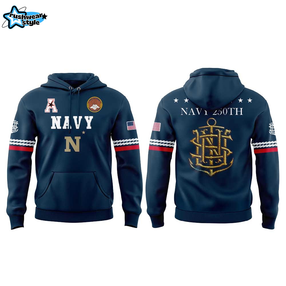 Navy Football Uniforms For The Celebrating 250 Years Combo V2 Hoodie Navy Football Uniforms For The Celebrating 250 Years Combo V2 Hoodie