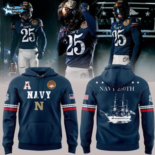 Navy Football Uniforms For The Celebrating 250 Years Combo V3 Hoodie