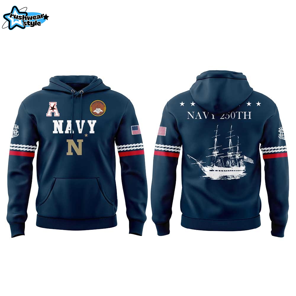 Navy Football Uniforms For The Celebrating 250 Years Combo V3 Hoodie Navy Football Uniforms For The Celebrating 250 Years Combo V3 Hoodie
