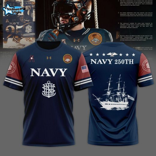 Navy Midshipmen 250th Anniversary Uniform Special Edition T-shirt