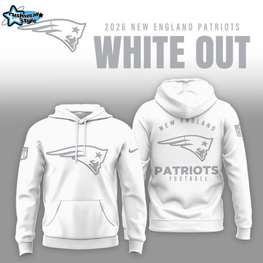 New England Patriots 2026 White Out Limited Edition Hoodie