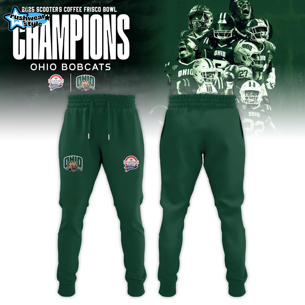 Ohio Bobcats 2025 Scooter’s Coffee Frisco Bowl Champions Hoodie Ohio Bobcats 2025 Scooter’s Coffee Frisco Bowl Champions Hoodie