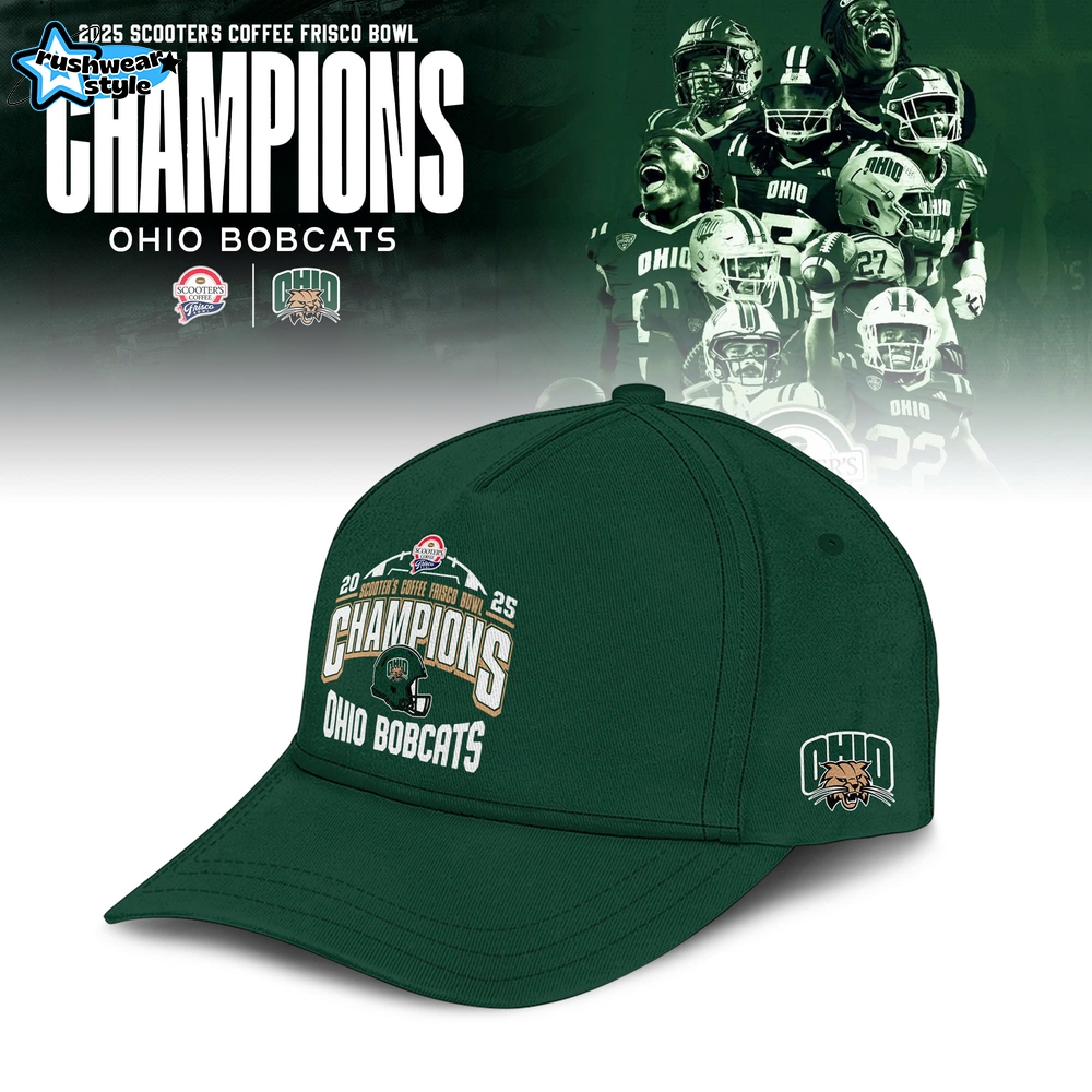 Ohio Bobcats 2025 Scooter’s Coffee Frisco Bowl Champions T-shirt Ohio Bobcats 2025 Scooter’s Coffee Frisco Bowl Champions T-shirt