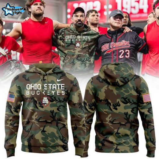 Ohio State Football Military Appreciation Camo Limited Edition Hoodie