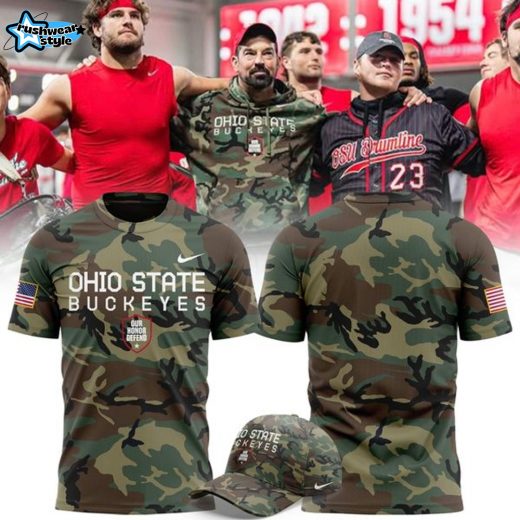 Ohio State Football Military Appreciation Camo Limited Edition T-shirt